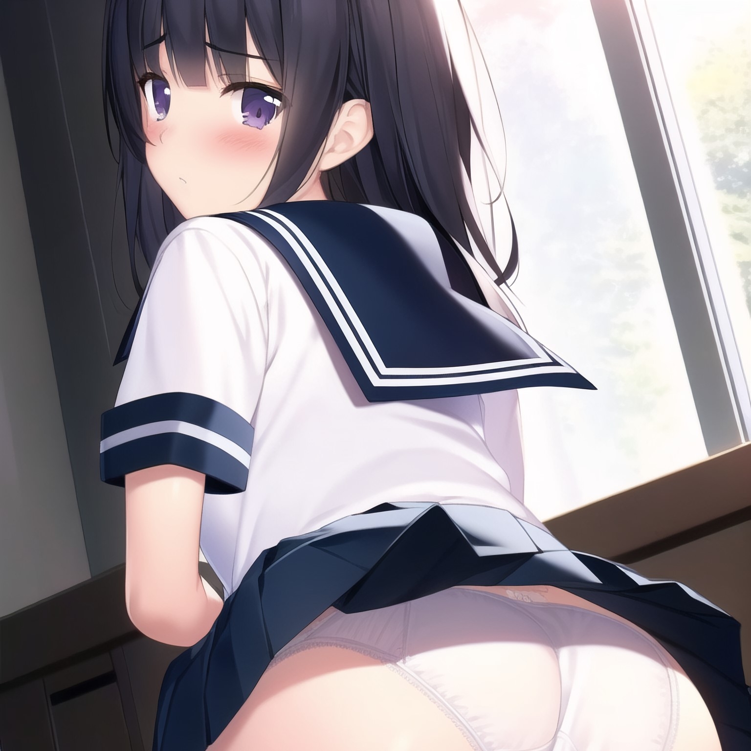 セーラー服 純白パンツ お尻コレクション vol.1