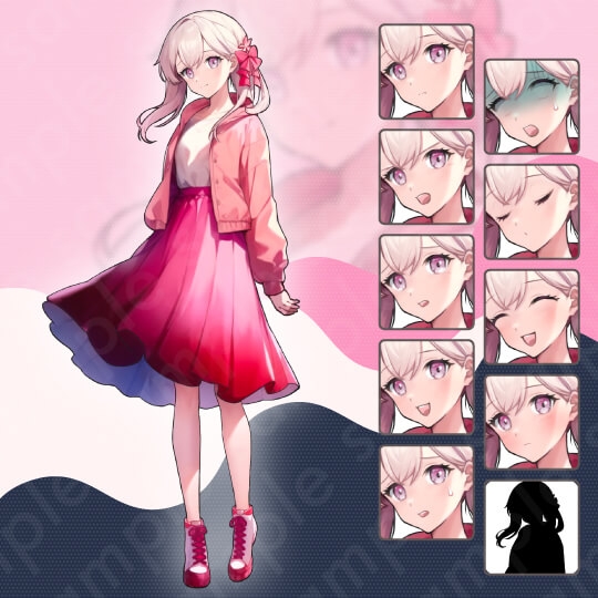 【立ち絵素材6人セット】私服・10代〜20代・大学生・男性・女性・全身表情10種+α