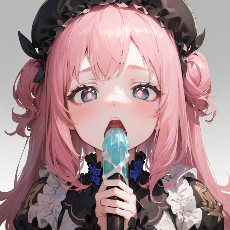 アイスを舐める女の子