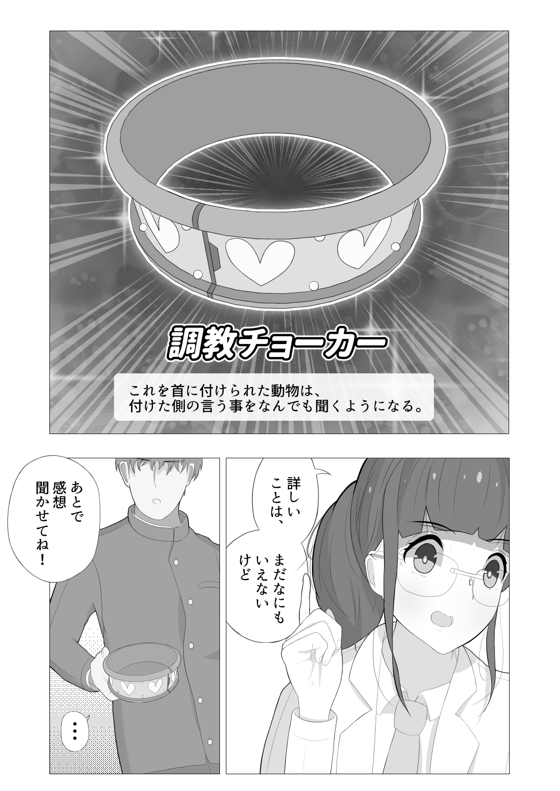 僕だけの秘密道具～調教チョーカー編～