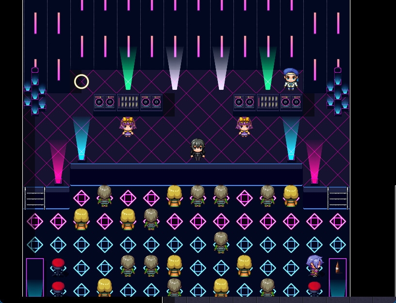 RPGツクールMV・MZ用 マップチップ/タイルセット 『ナイトクラブ・SF・サイバーパンク・秘密基地・闇カジノ』