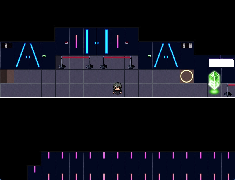 RPGツクールMV・MZ用 マップチップ/タイルセット 『ナイトクラブ・SF・サイバーパンク・秘密基地・闇カジノ』