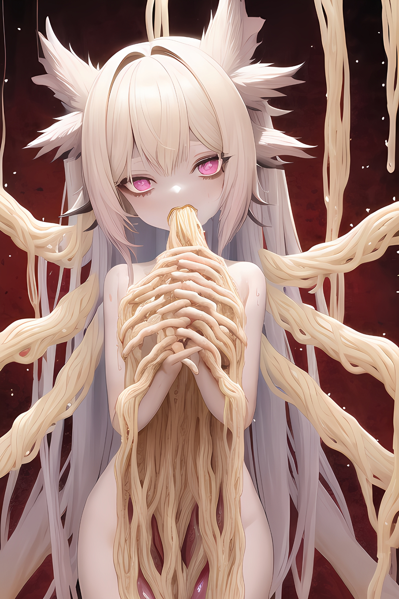 【ハルマゲドン】今明かされるAIイラストの真実2!「ラーメン手掴み女の子」はAIのミスではなく実は異世界の悪魔だったんだが?