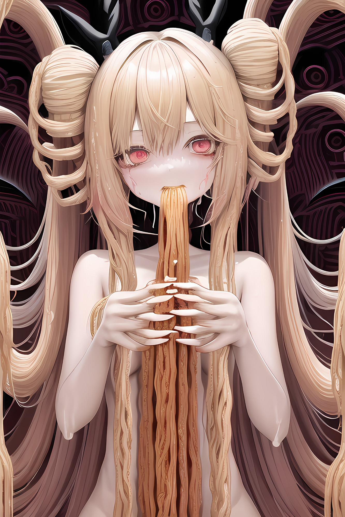 【ハルマゲドン】今明かされるAIイラストの真実2!「ラーメン手掴み女の子」はAIのミスではなく実は異世界の悪魔だったんだが?