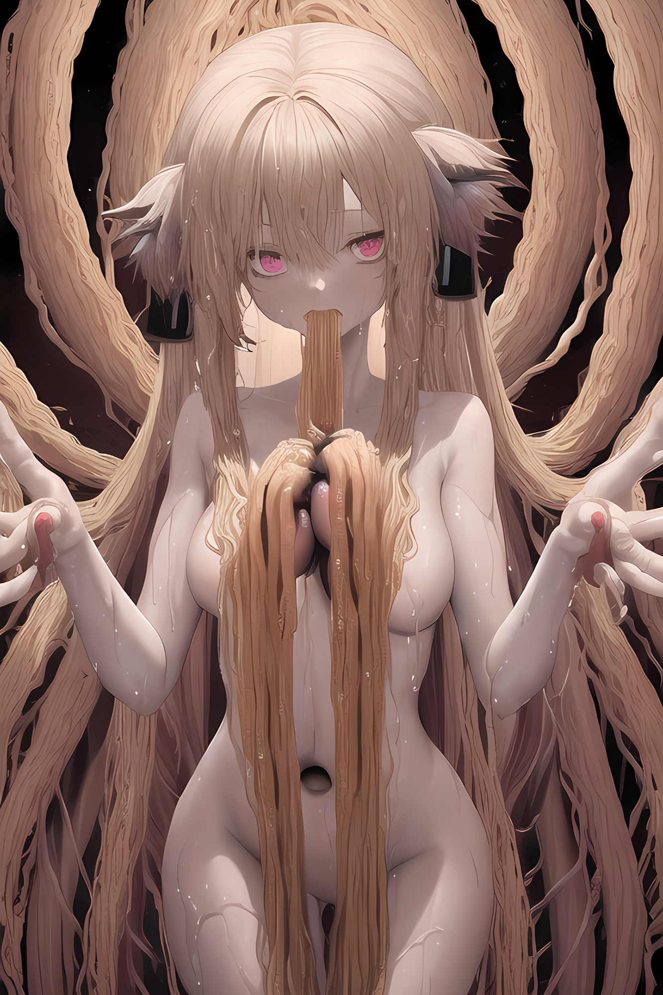 【ハルマゲドン】今明かされるAIイラストの真実2!「ラーメン手掴み女の子」はAIのミスではなく実は異世界の悪魔だったんだが?