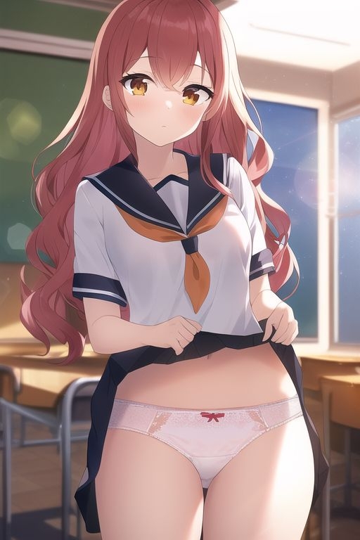 赤髪女子の下着