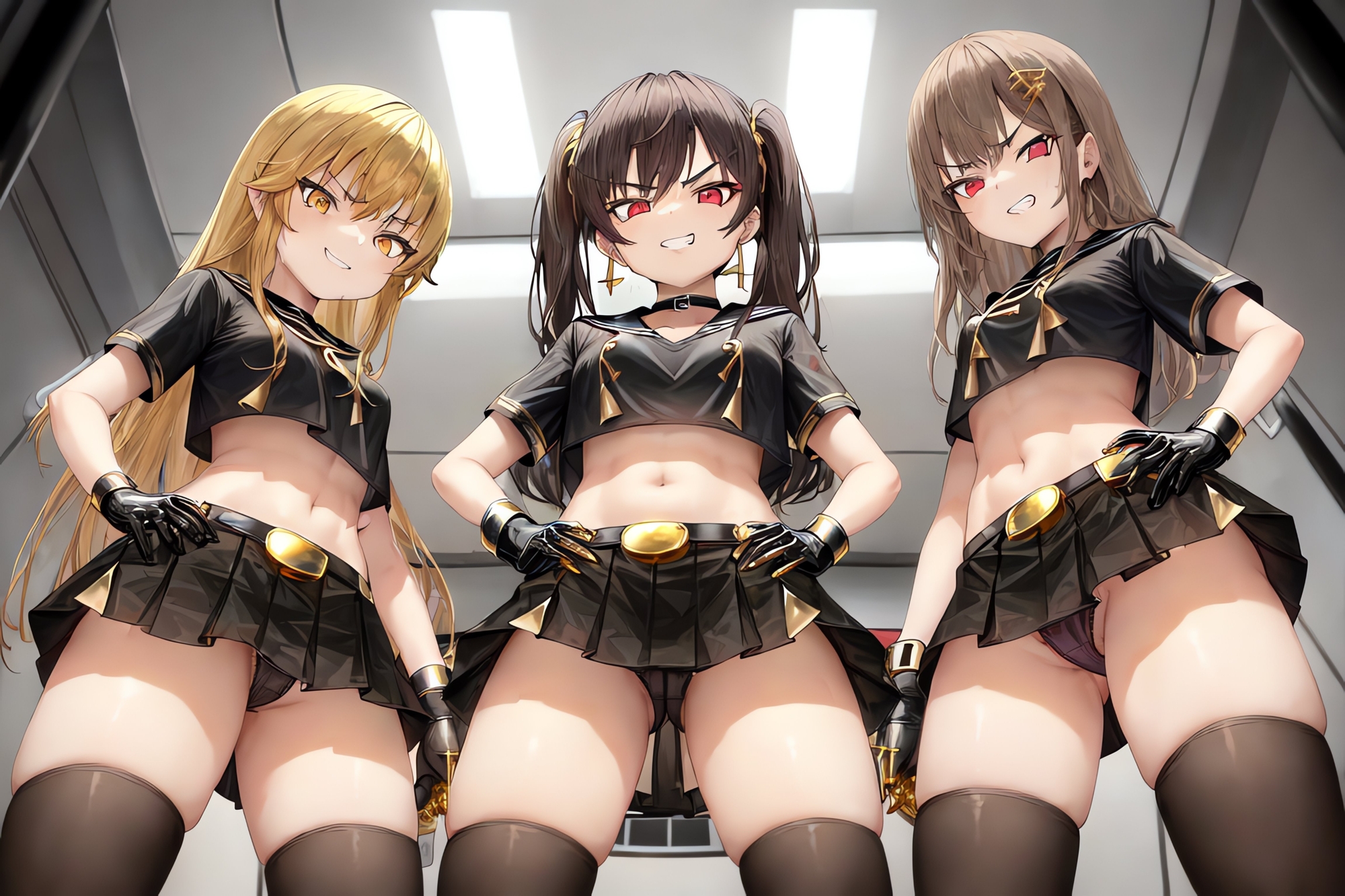 ドM男向け見下し少女 フリーイラスト集