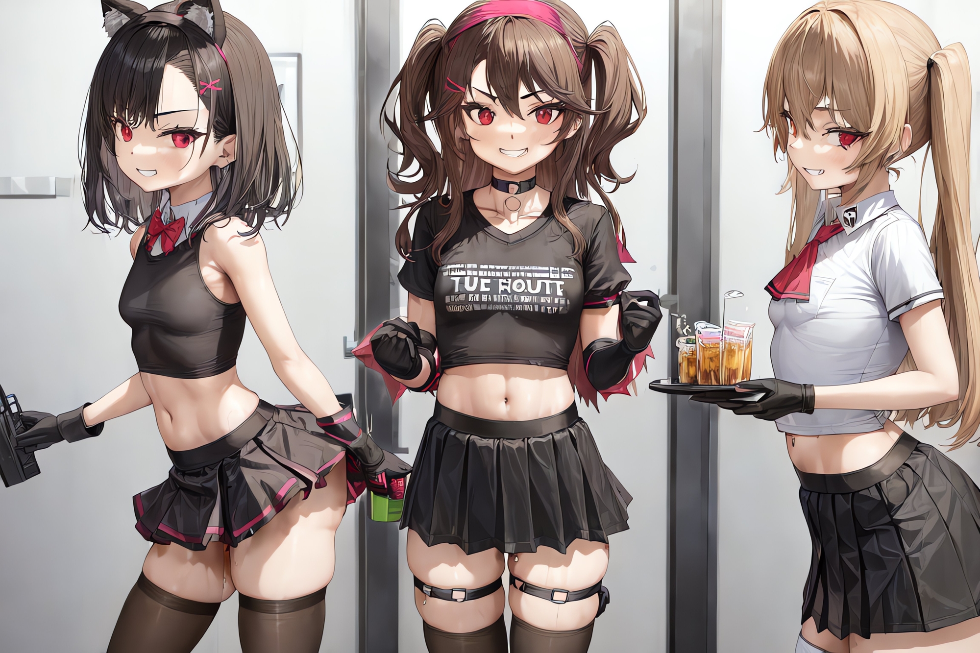 ドM男向け見下し少女 フリーイラスト集