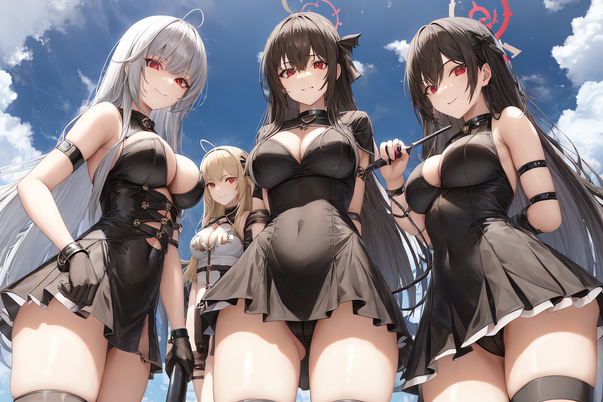 ドM男向け見下し少女 フリーイラスト集