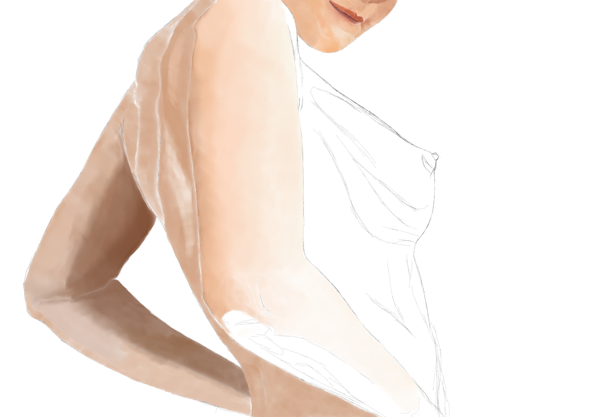 AIが流行っているなら対抗して写真のような絵を描いてみる