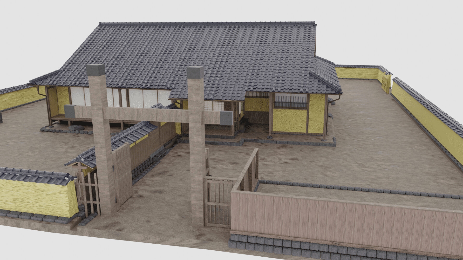 3DCG 武家屋敷(重文・旧目加田家住宅)