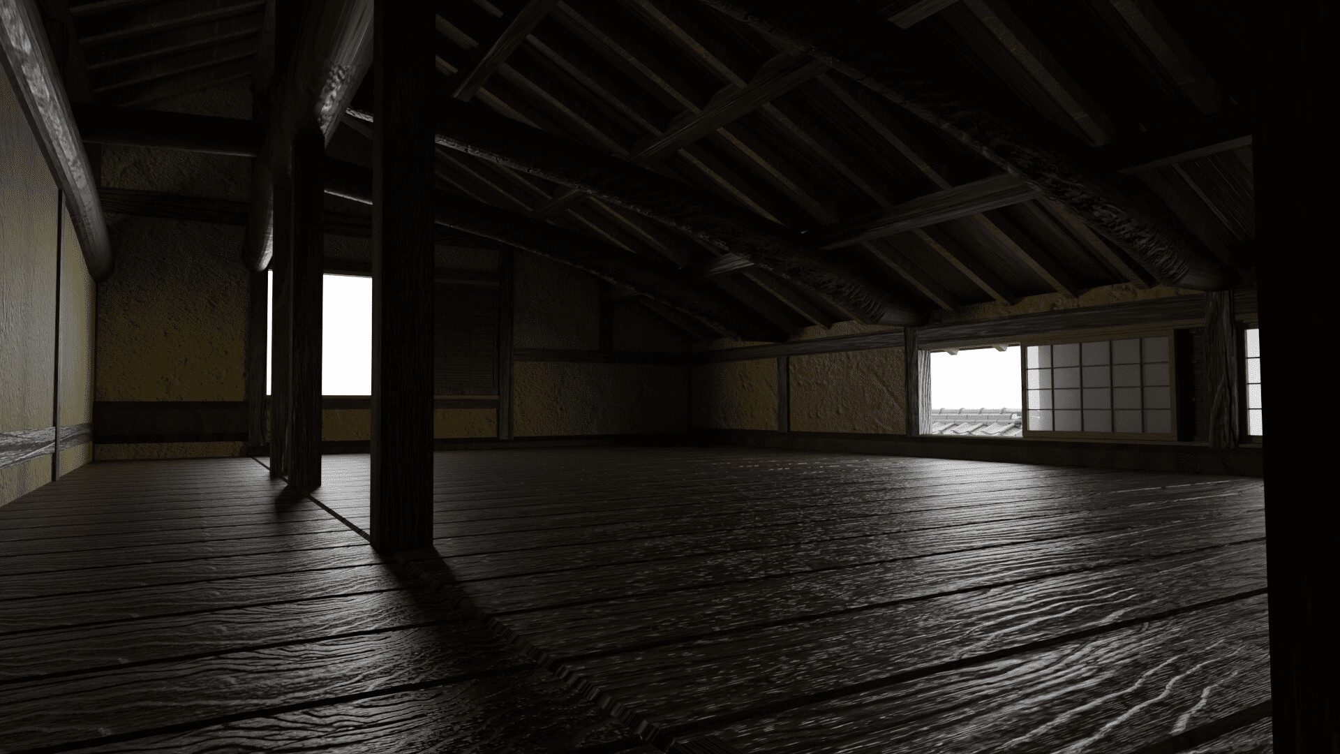 3DCG 武家屋敷(重文・旧目加田家住宅)