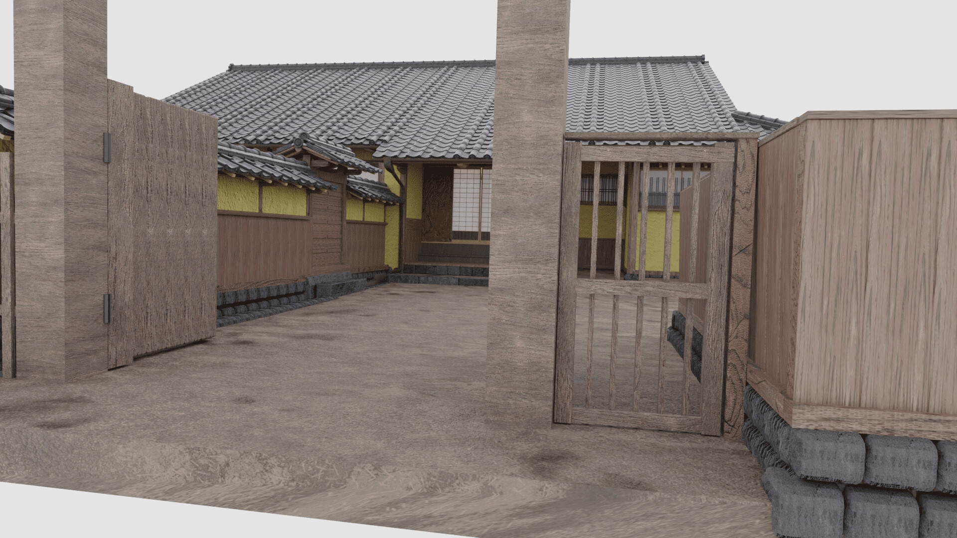 3DCG 武家屋敷(重文・旧目加田家住宅)