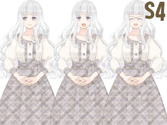 【とくだ屋】表情差分のみ女子立ち絵S4