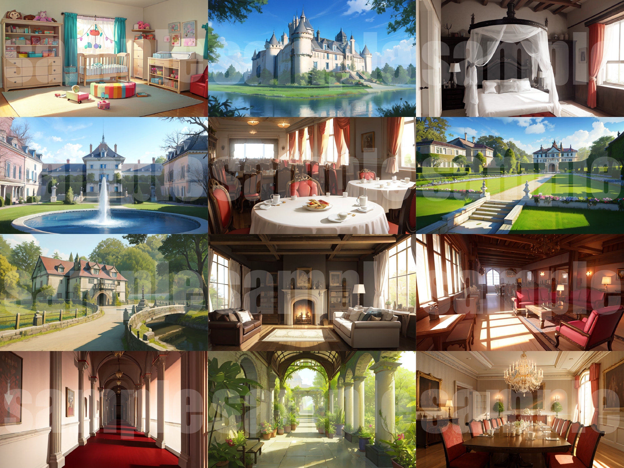 シグラルAI素材集『お屋敷背景編』