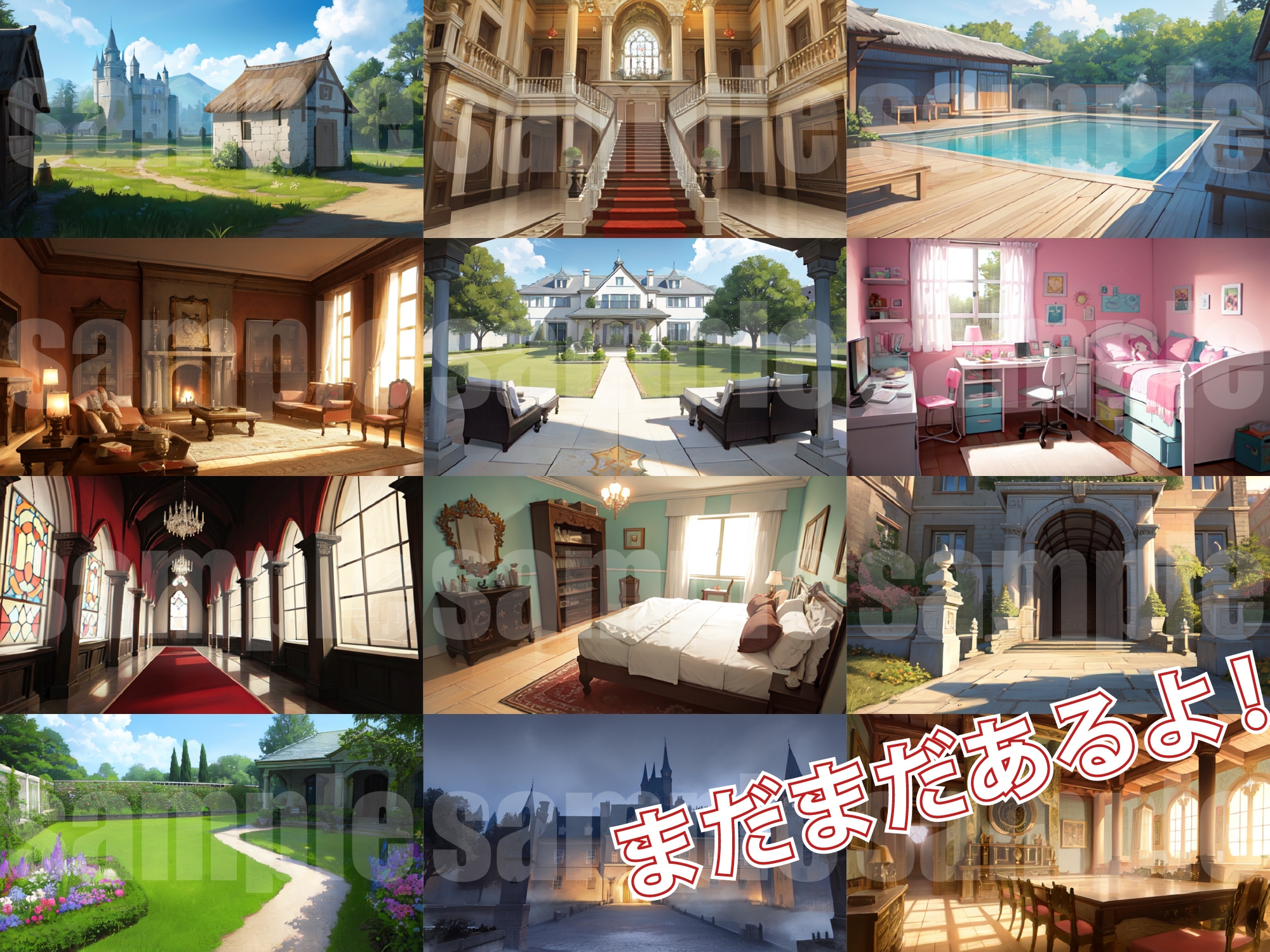 シグラルAI素材集『お屋敷背景編』