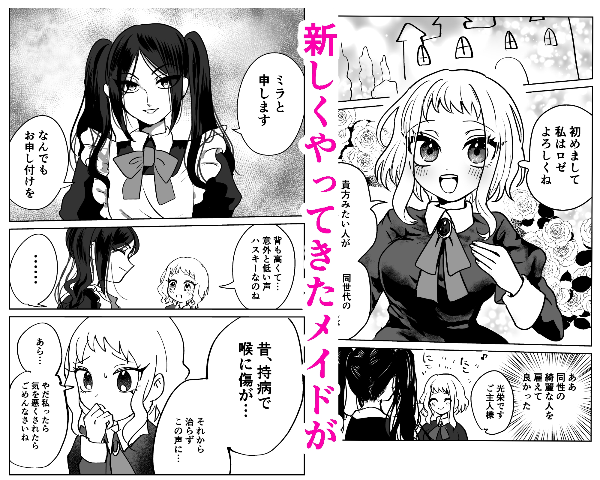 女装メイド♂とドM令嬢