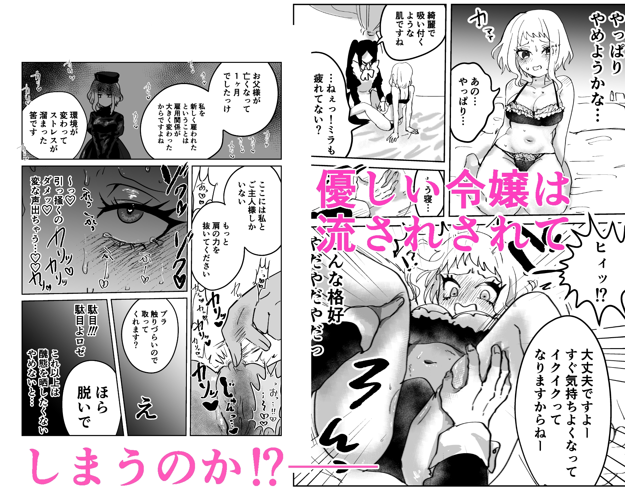 女装メイド♂とドM令嬢