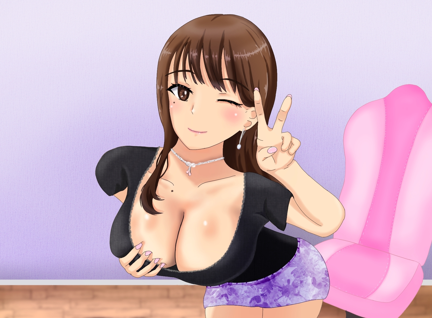 巨乳グラビアアイドル桃谷舞依のチンイラ生配信