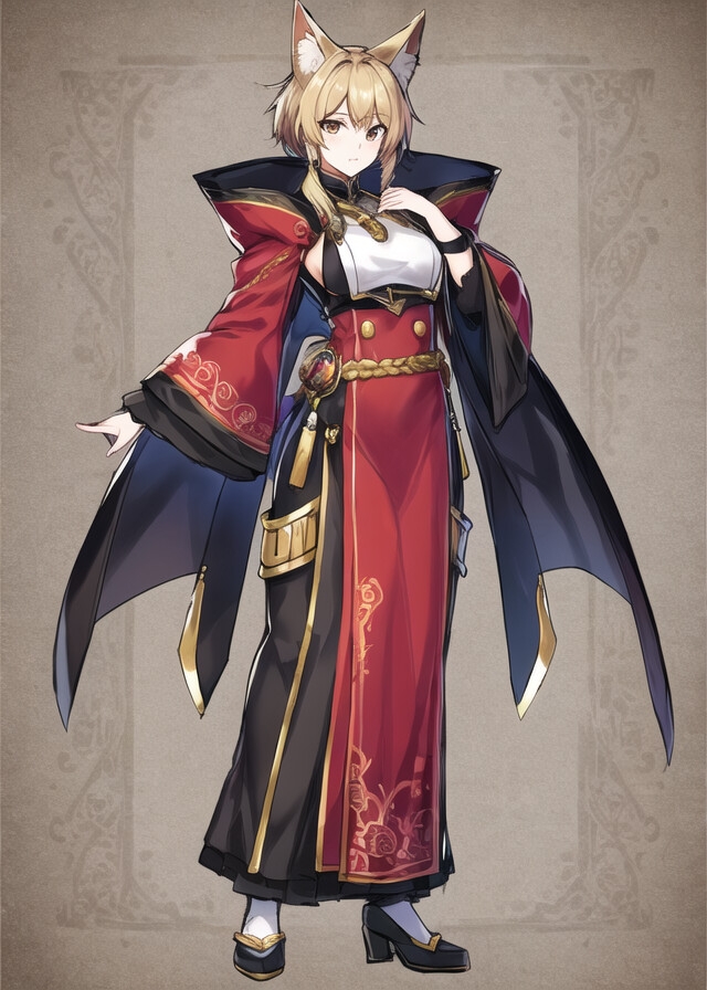 AIによって生成された可愛い狐娘イラスト100枚