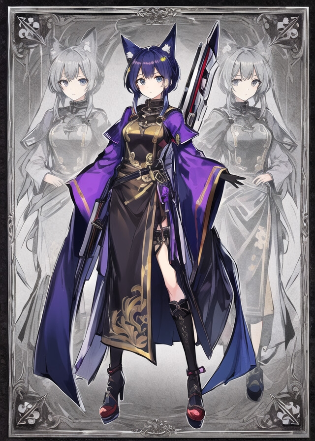 AIによって生成された可愛い狐娘イラスト100枚