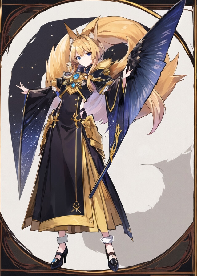 AIによって生成された可愛い狐娘イラスト100枚