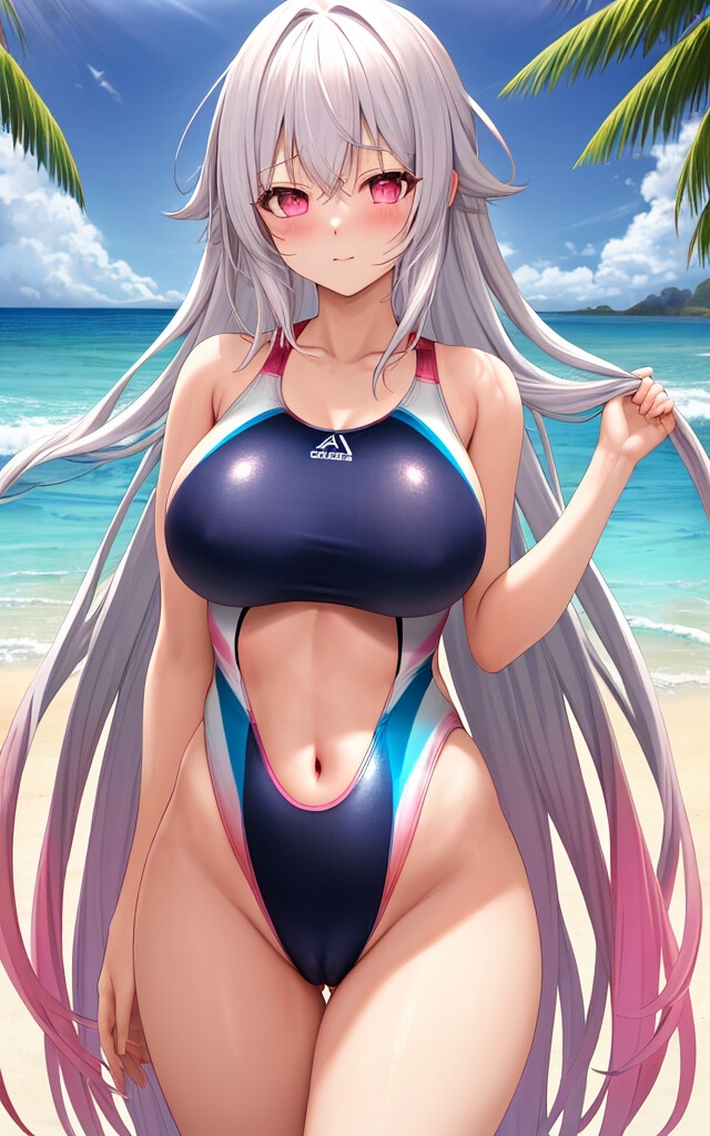 AI泳裝少女