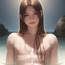 【AI】リアル調男の娘のイラスト集