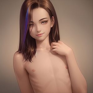 【AI】リアル調男の娘のイラスト集