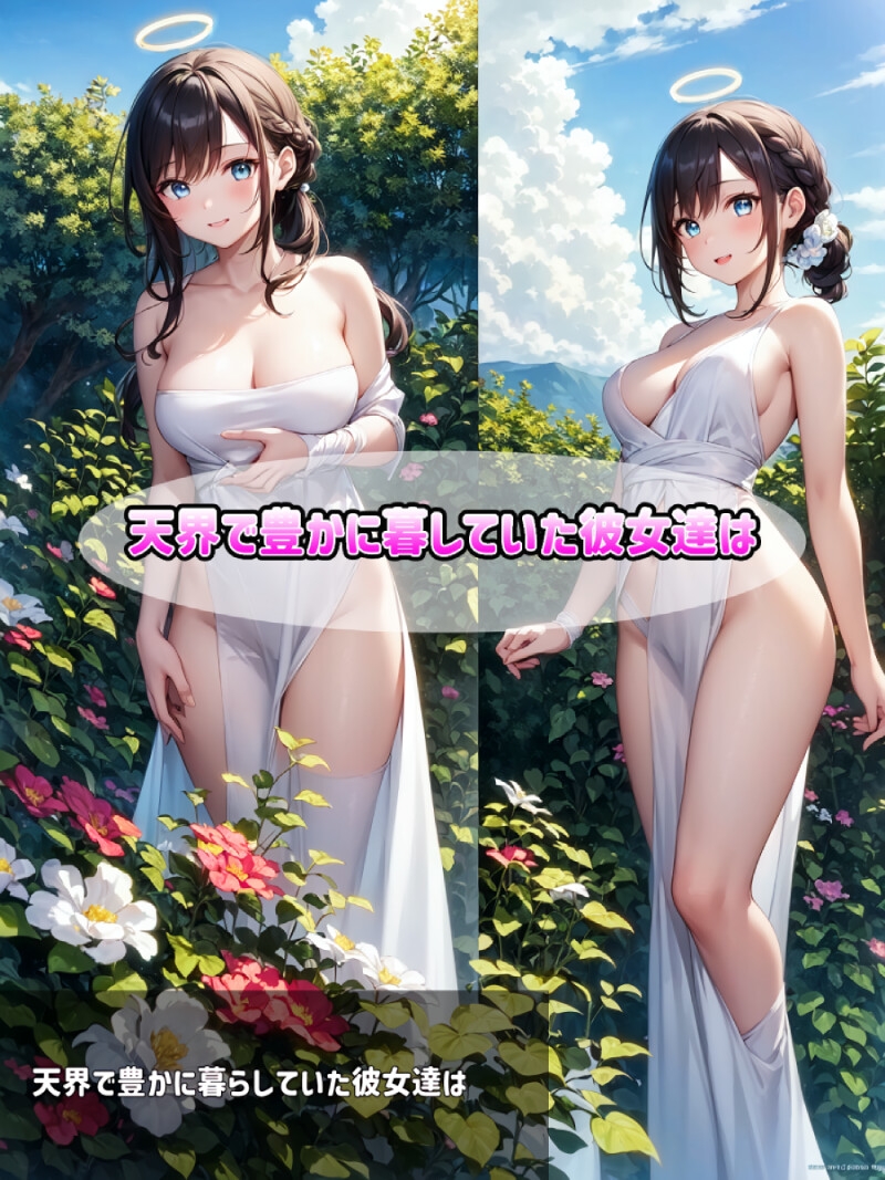 堕とされた翼(天使拘束イラスト集)