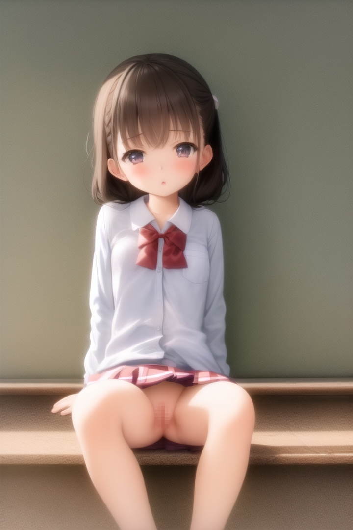 ノーパンJ○!!スカートひらひら～ 恥ずかしいどころも見ちゃった>///<