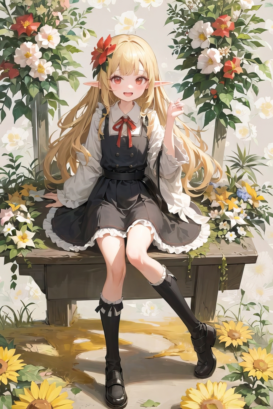 拡大しても楽しめる!驚きの高解像度!陽だまりの匂いのするエルフ美少女の日常風景&脱衣エロCG集