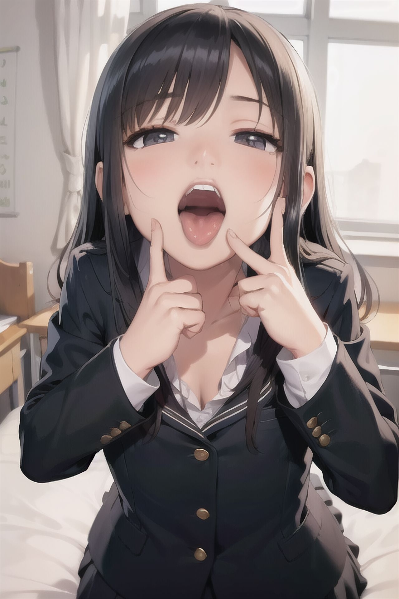 制服清楚J○がフェラする本