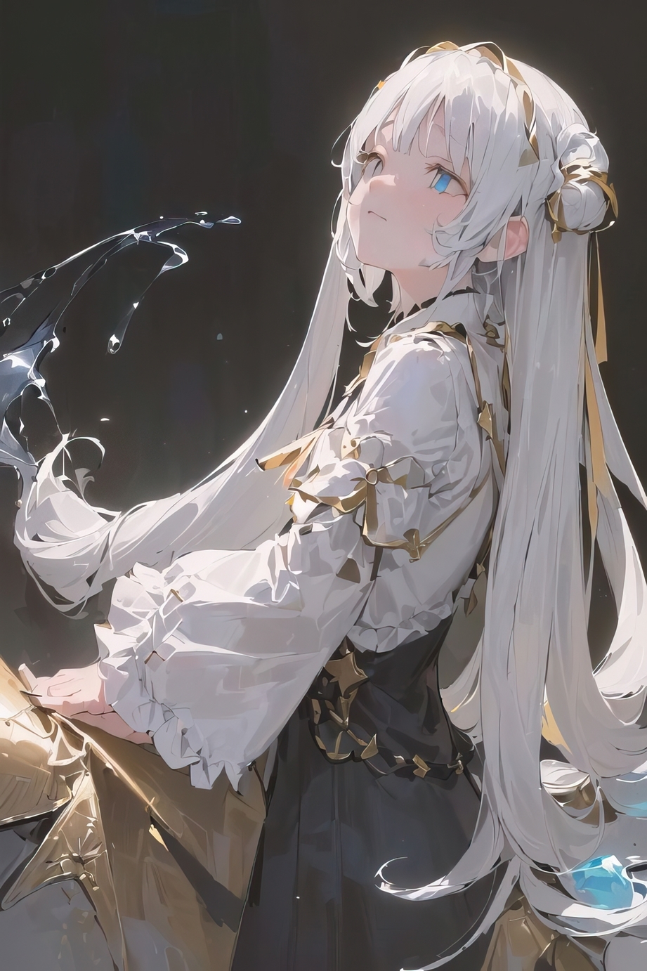 拡大しても楽しめる!驚きの高解像度!なんだか悲しそうな銀髪の神様少女の日常風景&脱衣エロCG集