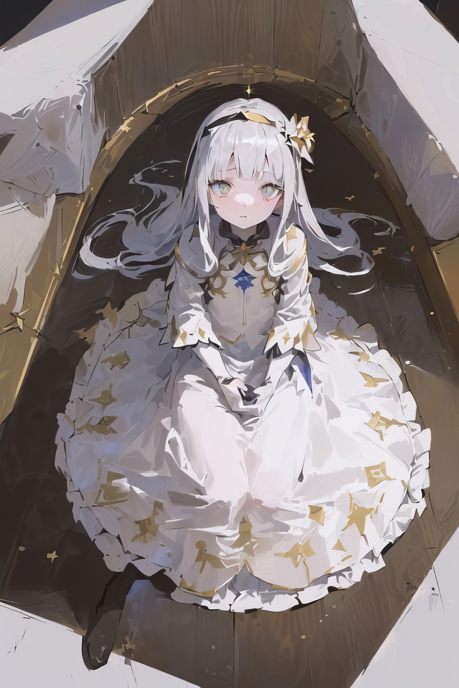 拡大しても楽しめる!驚きの高解像度!なんだか悲しそうな銀髪の神様少女の日常風景&脱衣エロCG集