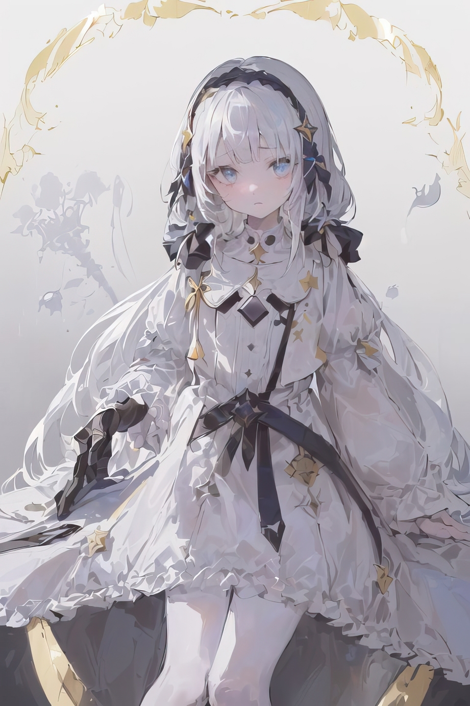 拡大しても楽しめる!驚きの高解像度!なんだか悲しそうな銀髪の神様少女の日常風景&脱衣エロCG集