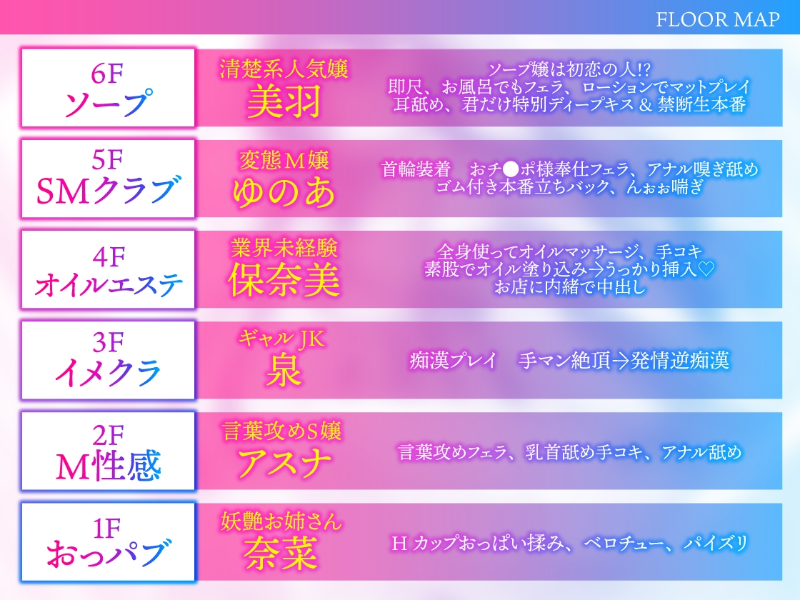 【期間限定330円!】風俗タワー ～1人6役!?密着性感フルコース【KU100】