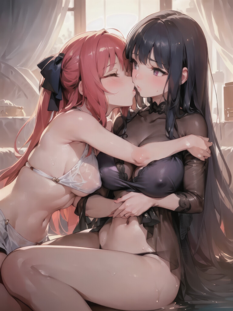 百合っこがひたすらイチャイチャするCG集