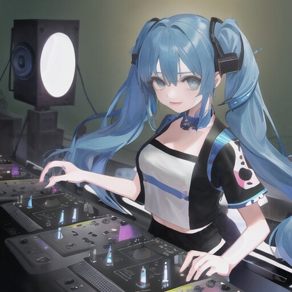 【1000枚超】DJやってる女の子