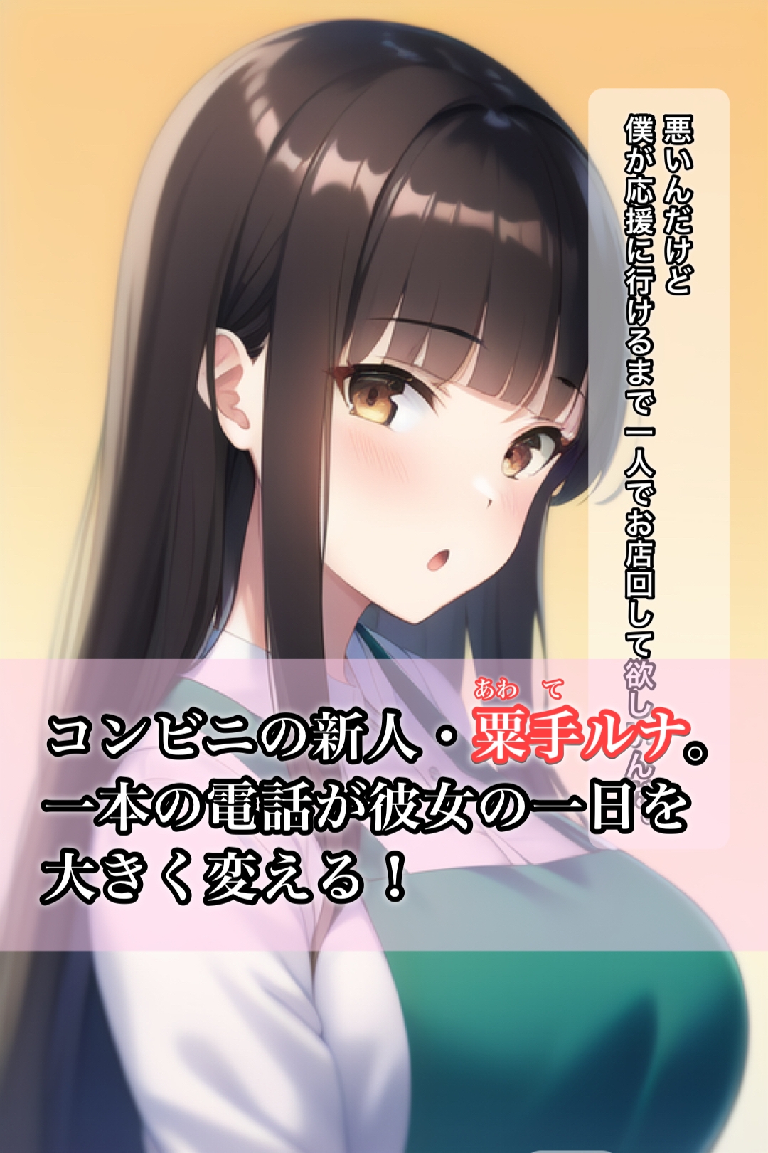 新人コンビニ店員粟手ルナのエロ災難
