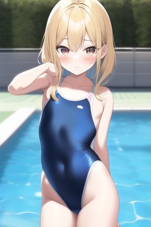 ロリ ハイレグ競泳水着の幼女たち 800枚