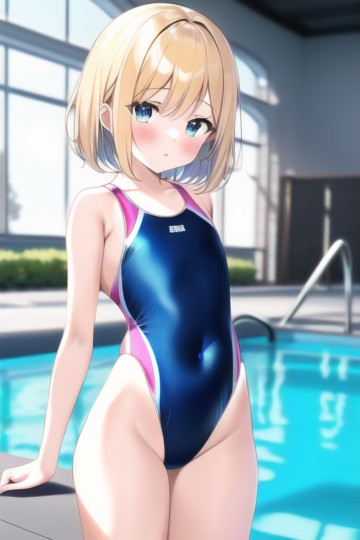 ロリ ハイレグ競泳水着の幼女たち 800枚