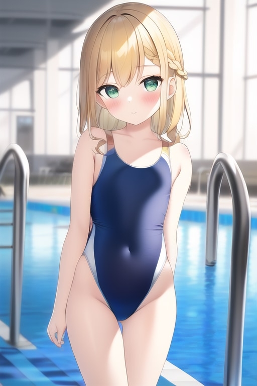 ロリ ハイレグ競泳水着の幼女たち 800枚