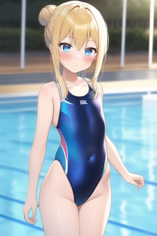 ロリ ハイレグ競泳水着の幼女たち 800枚