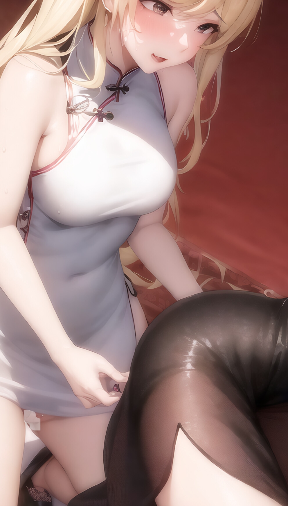 旗袍狂歡女同性戀(チャイナドレスレズ乱交)CG70枚!