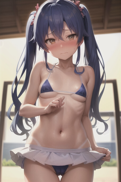 マイクロビキニを着たロリアイドルCG集