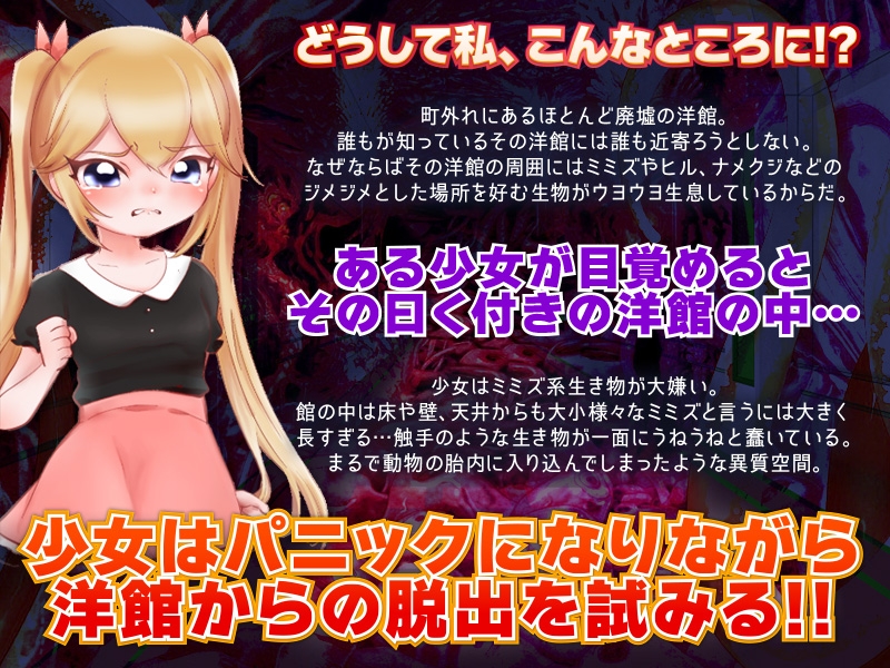 地獄の触手ハウスと取り込まれた少女