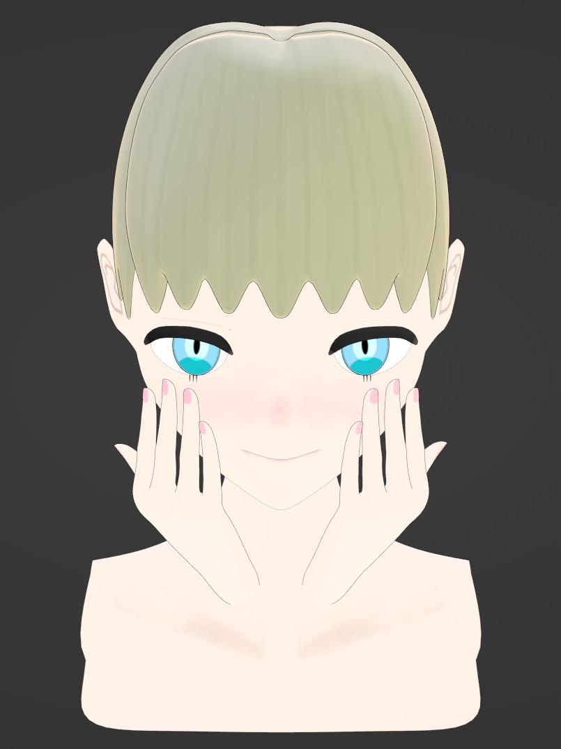 顔と手ポーズ集