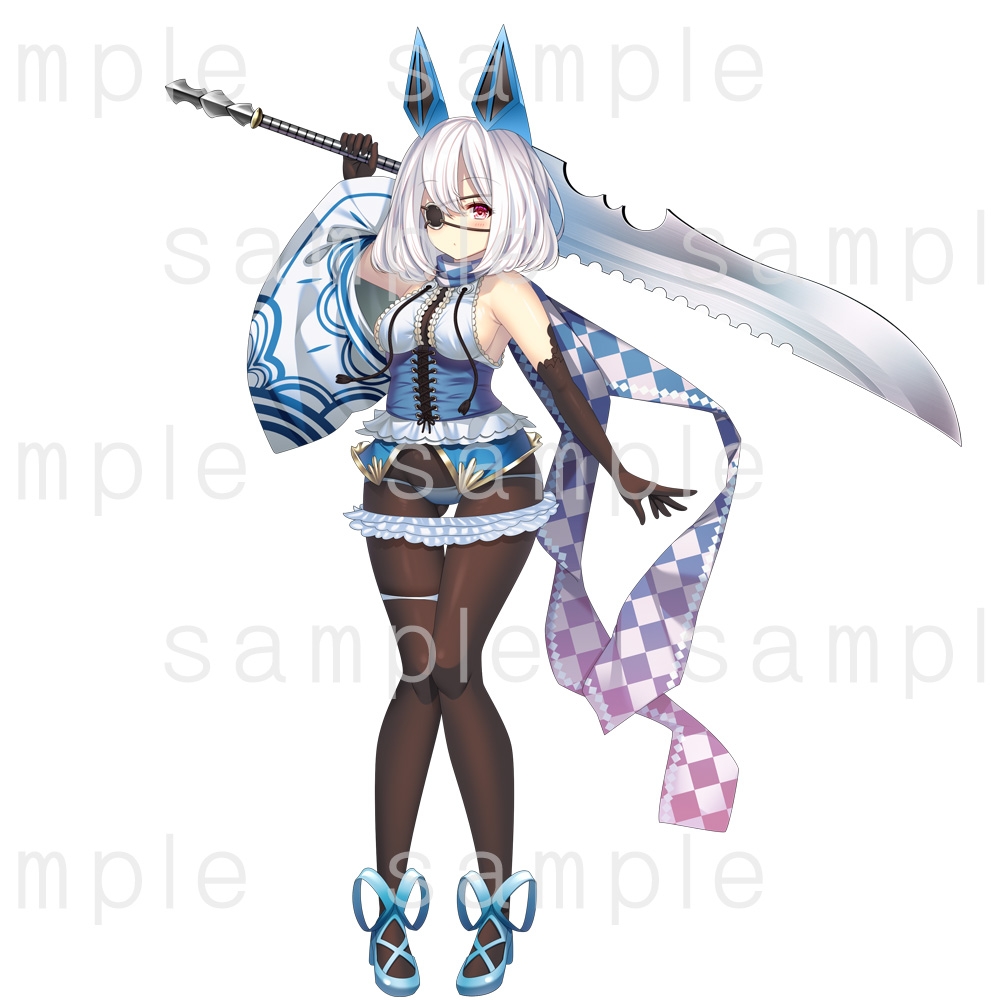 立ち絵素材_67(大剣女子)3色セット