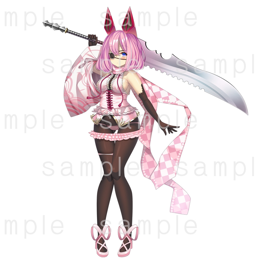 立ち絵素材_67(大剣女子)3色セット